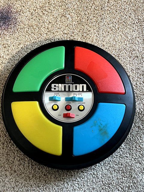 Retro 80s Simon Says Game Pin for Sale by McPod