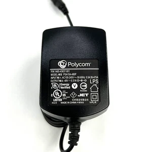 Adaptateur secteur Polycom VVX 48V 0,31A AUTHENTIQUE TESTÉ OEM - Photo 1/8