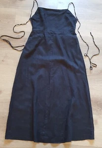 ZARA INDITEX Kleid lang Gr.40-42 100% Leinen*TOP*Rückenfrei - Bild 1 von 4