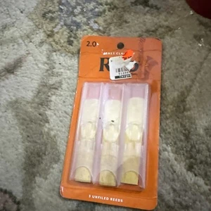 3-Pack Rico Bass Clarinet Reeds Strength 2.0 REA0320 - Picture 1 of 1