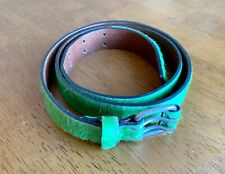 Club Monaco Women's Genuine Leather Belt Made in Italy Green 06200110 Size S