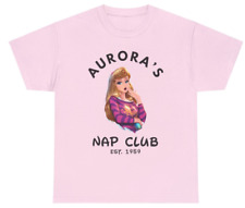 Aurora/Sleeping Beauty Nap Club Kids T-Shirt/Tee/Top with a unique design.