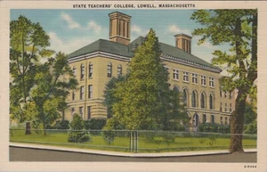 Lowell Massachusetts State Teachers College Linen Unposted Postcard - Picture 1 of 2