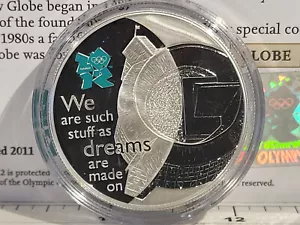 (L1075) Celebrazione della Gran Bretagna ~ Silver Proof £5 ~ The Mind SHAKESPEARE'S GLOBE - Foto 1 di 3