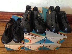 Nos Paar Kucharik Vintage perforiertes Leder Fahrradschuhe mit Stollen 36-37-38 Neu im Karton - Bild 1 von 7