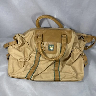 Vtg  Over Night Bag Avon Flight Carry On Suitcase Duffle Tote Travel Tan D1 - Image 1 of 4