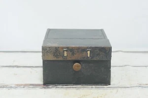 Vintage Metal File Box With Drop Down Front Vintage File Drawer File Cabinet #2 - Picture 1 of 8