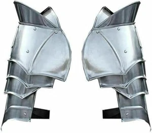 Steel Warrior Pauldron Medieval Shoulder Armor Set | Crusader Pauldrons Warrior - Picture 1 of 13