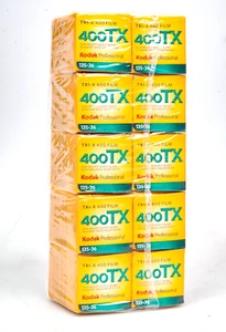 10 x Kodak TX400 Tri-X 35mm 36exp B/W negative films sealed (expired 06/2016) - Picture 1 of 3