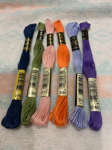 6 X NEW DMC STRANDED COTTON THREAD SKEINS BULK LOT 11 - Picture 1 of 1