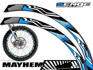 MAYHEM DIRT BIKE FELGENSCHUTZ GRÖSSE WÄHLBAR DIRTBIKE AUFKLEBER STICKER DEKO - Bild 1 von 1