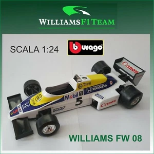 WILLIAMS FW08 - BURAGO MASSSTAB 1:24 - DIE RÄDER DREHEN SICH NICHT - OHNE KARTON (C/342) - Bild 1 von 3
