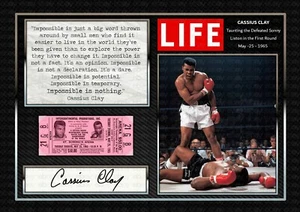 Muhammad Ali - Cassius Clay - Boxing ORIGINAL A4 Signed PHOTO PRINT MEMORABILIA - Picture 1 of 4
