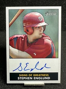 2007 Bowman Heritage STEPHEN ENGLUND Signs of Greatness Auto #SGSE FREE SHIPPING - Picture 1 of 2