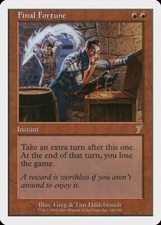 MTG - 7th Edition Final Fortune!  NM/MINT Condition!  FREE SHIPPING!