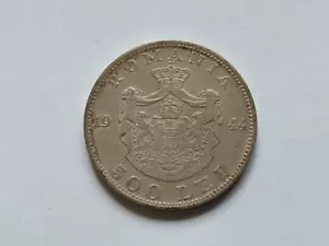 Romania, old silver coin 500 Lei, 1944 - Picture 1 of 2