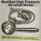 High Pressure Shower Head Hand Held  Modified 10.5gpm Brushed Nickel