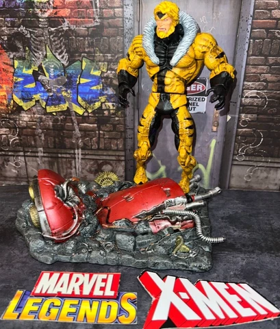 Marvel Legends X-Men EPIC Custom Sabretooth 6" Figure & Sentinel Base Lot Cover