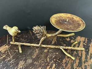Kerzenhalter Metall Vogel auf Ast Wohndeko  - Bild 1 von 19