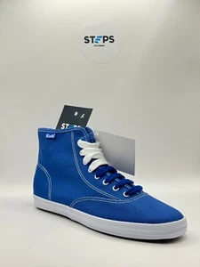 Keds Champion Blue Hi Top Lace Up Trainers Sneakers Brand New with Box - Picture 1 of 6