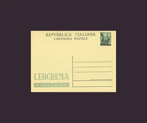 1951 Italia Repubblica-I.P. -“Leocrema” L.20 verde (R9/3) SPL.  418/s41 - Picture 1 of 1