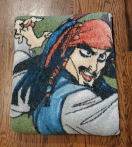Pirates of the Caribbean Jack Sparrow Fleece Blanket 58x50 inch - Picture 1 of 7