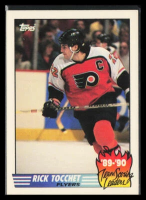 1990-91 Topps Rick Tocchet #9 Team Scoring Leaders - Image 1 of 2