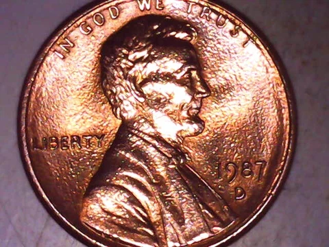 1987-D Lincoln Memorial Cent -Errors-Rare-DDO On Date-US Coin-DDR Cover
