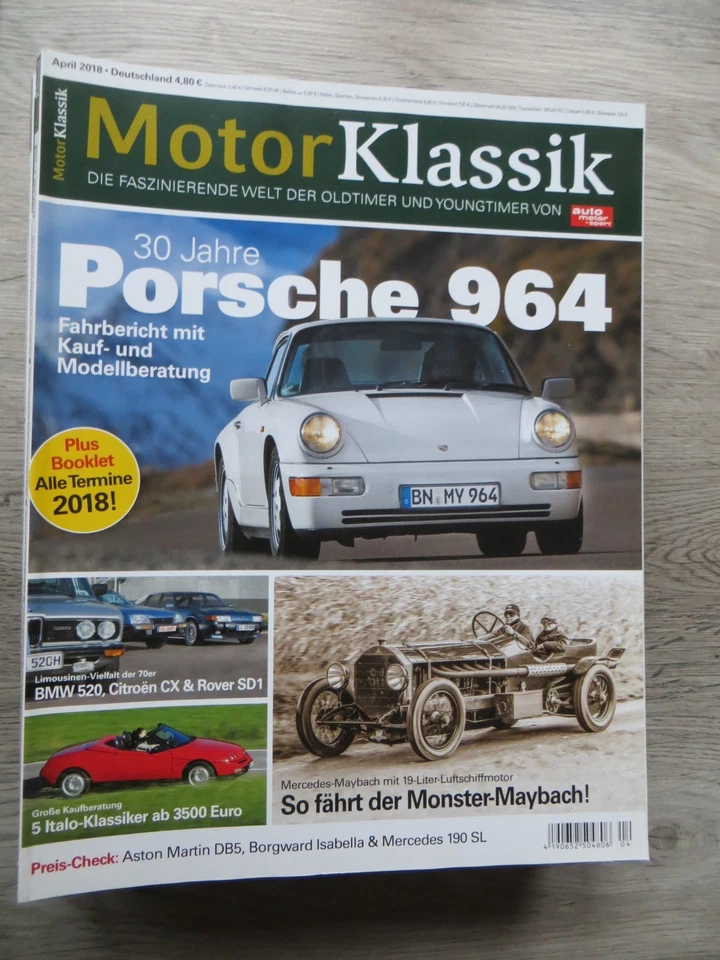 Motor Klassik 4 / 2018 - Rover SD1 Citroen CX Lancia Fulvia Volvo 142 144 145 - Bild 1 von 1