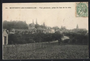 CPA Montigny-les-Cormeilles, Vue générale prise du bas de la cote - Picture 1 of 2