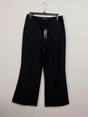 NWT Rachel Roy Black Wide Leg Pants Trousers Women's Size 8 Career Casual - Image 1 of 4