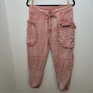 Pantalones cargo Young, Fabulous & Broke lavados con ácido rosa mediano - Imagen 1 de 12