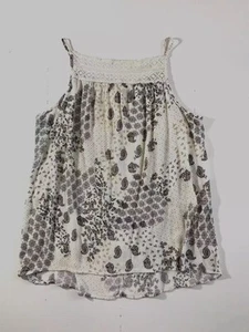 Canotta Maurices donna grande boho paisley spaghetti strap bordo in maglia - Foto 1 di 8