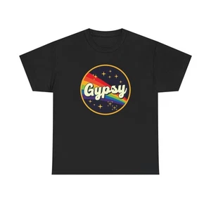 Gypsy Rainbow Graphic T Shirt Unisex Heavy Cotton Tee - Picture 1 of 5