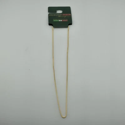 Collar de 16" enchapado en oro de 18 quilates con cadena torcida de plata de ley 925 para hombres y mujeres Foto 1 de 4