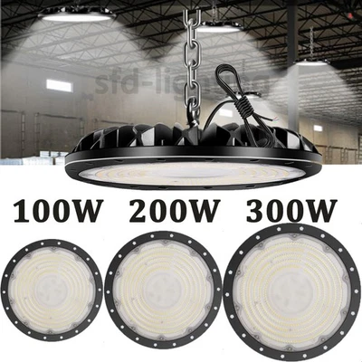 UFO LED Hallenbeleuchtung Hallenleuchte Werkstatt Industrie High bay Strahler - Bild 1 von 4