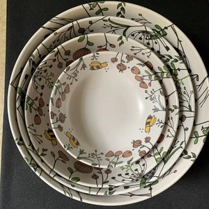 Melamine Bumblebee Nesting Bowls Set 4 Member’s Mark EUC - Picture 1 of 7