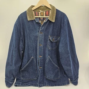 Vintage 1970s Dickies Southwest Denim Railroad Chore Jacket Size XL - Picture 1 of 13
