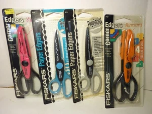 Lot of 4 Diff Fiskars Crafting Scissors Corner Paper Edgers NEW - Picture 1 of 9