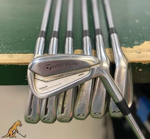 Used RH TaylorMade Tour Preferred MC Iron Set 4-PW Dynamic Gold X100 Extra Stiff - Picture 1 of 14