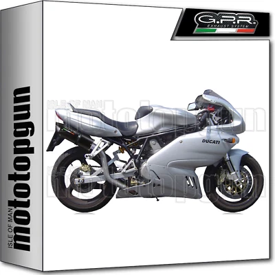 GPR HIGH 2 EXHAUST HOM FURORE BLACK DUCATI SUPERSPORT SS 900 1998 98 1999 99 - Image 1 of 3