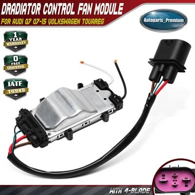 Модуль управления вентилятором охлаждения радиатора для Audi Q7 07-15 Volkswagen Touareg Porsche - Изображение 1 из 4