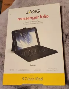 NEW! ZAGG Messenger Folio Tablet Keyboard Case for 9.7" iPad. FAST SHIPPING - Picture 1 of 3
