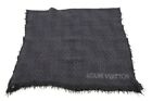 Louis Vuitton Damier Cashmere Silk Scarf Shawl Logo Mens Black 7857k