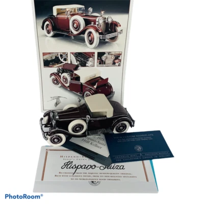 Franklin Mint Danbury Diecast Car model 1925 Hispano Suiza H6B Kellner maroon  - Image 1 of 4