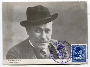 Romania 1950 I.L.Caragiale,Writer,100th Birth Anniversary, official  maxi card - Picture 1 of 1