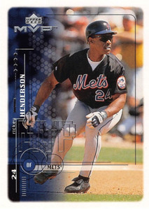 1999 Upper Deck MVP Baseball Rickey Henderson #131 NM/MT COND. NEW YORK METS