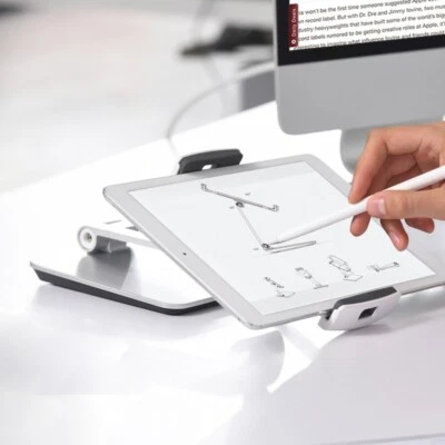 Soporte universal de aluminio para tableta para teléfono móvil iPad ajustable Foto 1 de 4