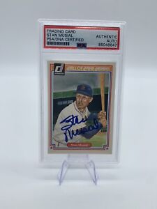 Stan Musial Signed Hall of Fame Heroes Card PSA/DNA Certified Authentic AUTO