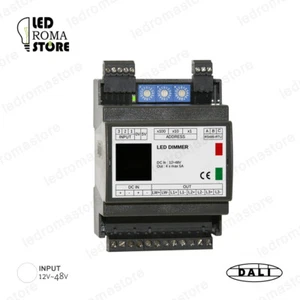 CENTRALINA DIMMER LED 4 CANALI BIANCO DINAMICO CALDO RGB RGBW DALI - Foto 1 di 1